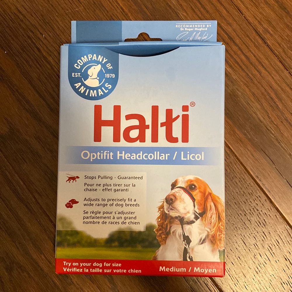 New in box Halti anti-pull headcollar